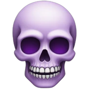 purple skull sticker