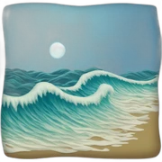 Ocean waves sticker