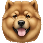 Chowchow cinnamon color sticker
