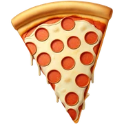 Pizza with gold bars sticker
