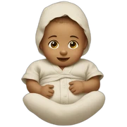baby in a linen sticker
