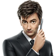 sophisticated man in suit sticker