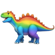 Pride dinosaur sticker