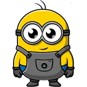 crying minion with tears sticker