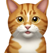 ginger spotted cat sticker