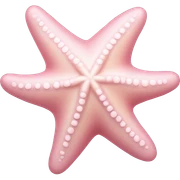 pastel pink starfish sticker