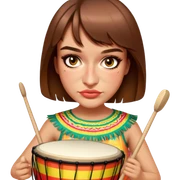 Festive Drummer sticker
