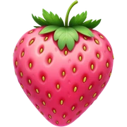 pink strawberry sticker