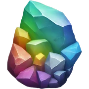 rainbow rock shards sticker