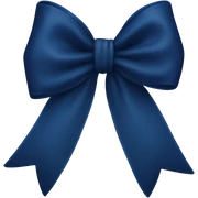 Navy blue bow  sticker
