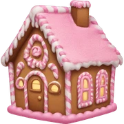 Pink gingerbread house  sticker