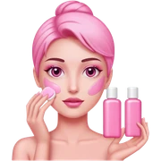 skincare pink sticker