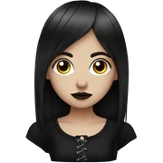 Goth girl sticker