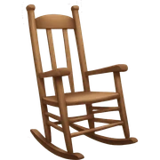 aesthetic Wooden Rocking Chair sticker
