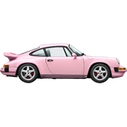 light pink porsche doors up sticker