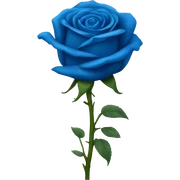 blue rose sticker
