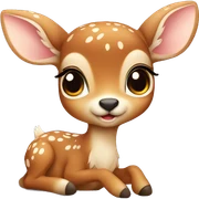 Baby deer sticker