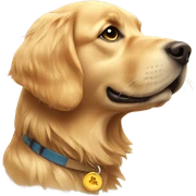 Golden retriever sticker