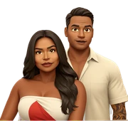 dynamic duo with striking styles sticker