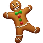 Gingerbread man sticker