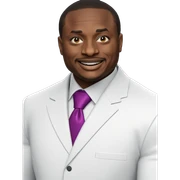confident smile in formal attire sticker