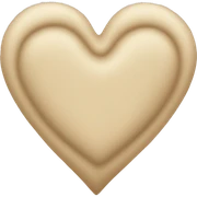 Beige heart  sticker