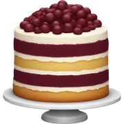 Cake burgundy  sticker