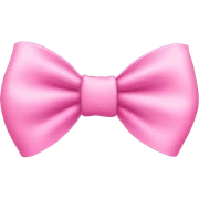 Pink bow sticker