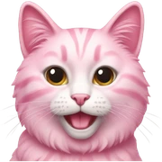 Pink cat  sticker