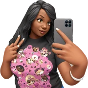 selfie of dark-skinned girl sticker