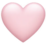 Light pink heart  sticker