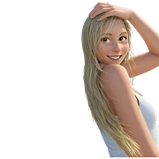 smiling girl by the ocean sticker