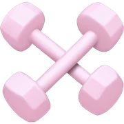 pale pink dumbells  sticker