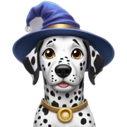 wizard dalmatian sticker