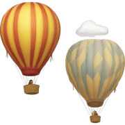 hot air balloon sticker