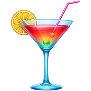 Neon sinboard coctail sticker