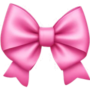 Pink bow sticker