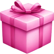 pink present sticker