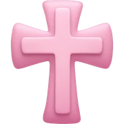 Light Pink cross sticker