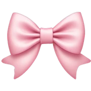 light pink bow on light pink bow sticker