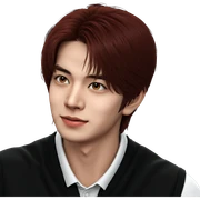 realistic portrait of a boy sticker