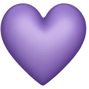 Lavender heart sticker