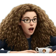 girl with a teacup sticker