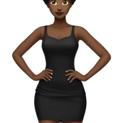 tight Black dress sticker