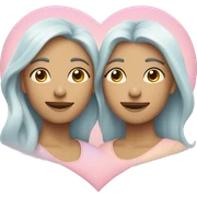 Two-hearts-coloured-light-pastel-shade sticker