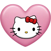 hello kitty heart sticker