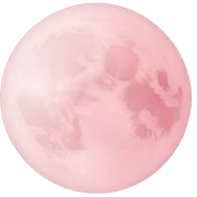 pastel pink moon sticker