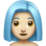 A pale blue mini coopee sticker
