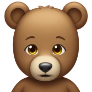 Teddy bear sticker