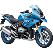 blue BMW motorcycle sticker